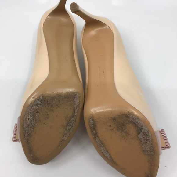 SALVATORE FERRAGAMO Peep Toe Bow High Heel Pump - Picture 7 of 8